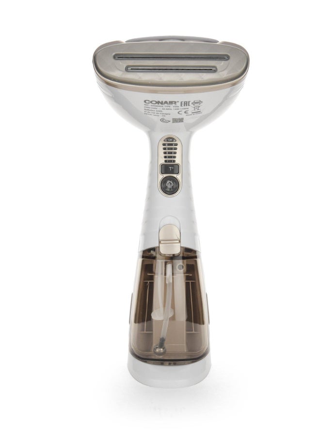 CONAIR مكواة بخار توربو 1875 واط، 5 إعدادات بخار، أنواع مختلفة من الأقمشة، أبيض - Image 1
